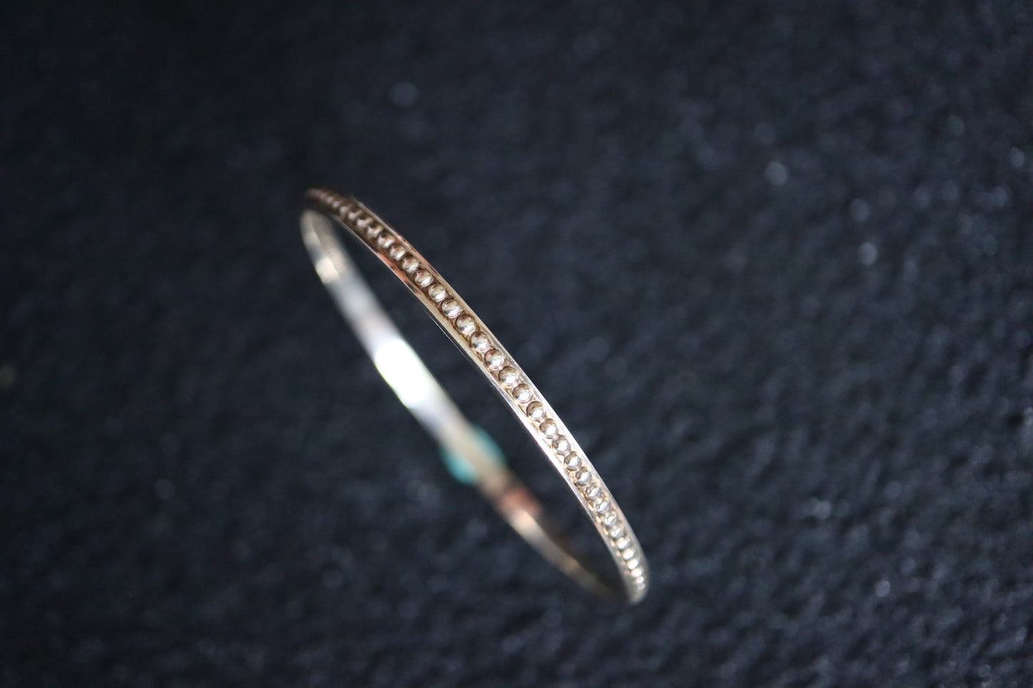Vintage Tiffany Makers 925 Silver stars rivet bangle bracelet set of two