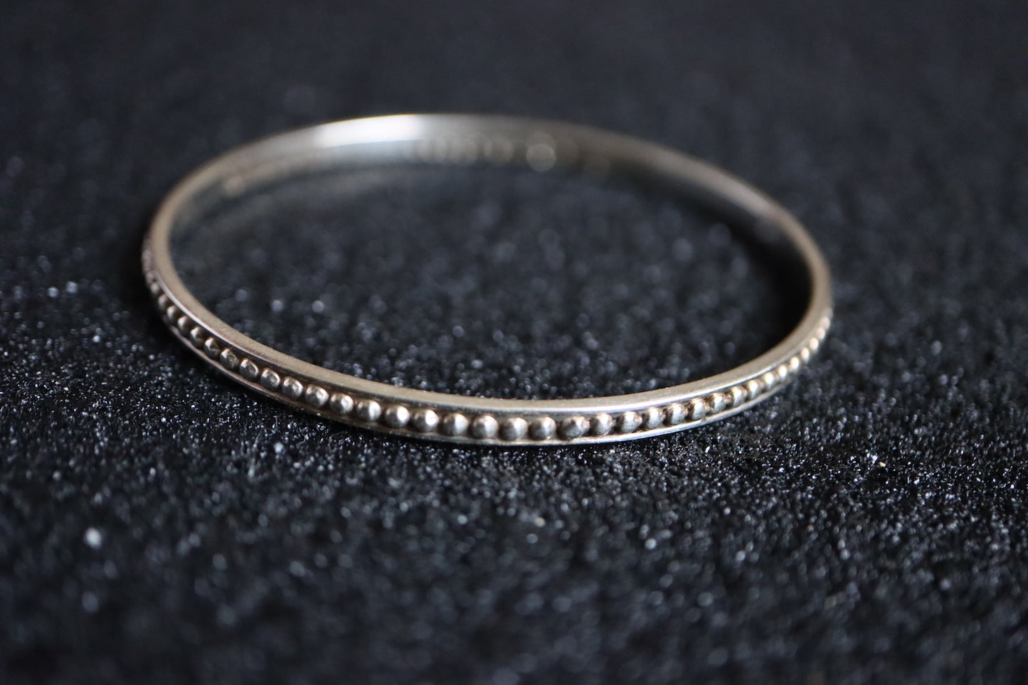 Vintage Tiffany Makers 925 Silver stars rivet bangle bracelet set of two