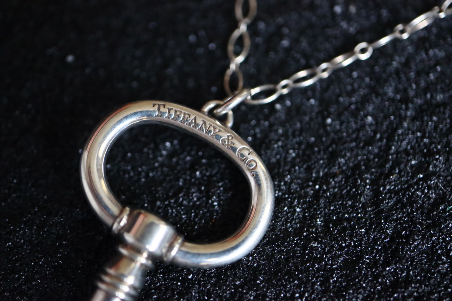 Vintage Tiffany&Co. 925 Silver minimalism large key necklace