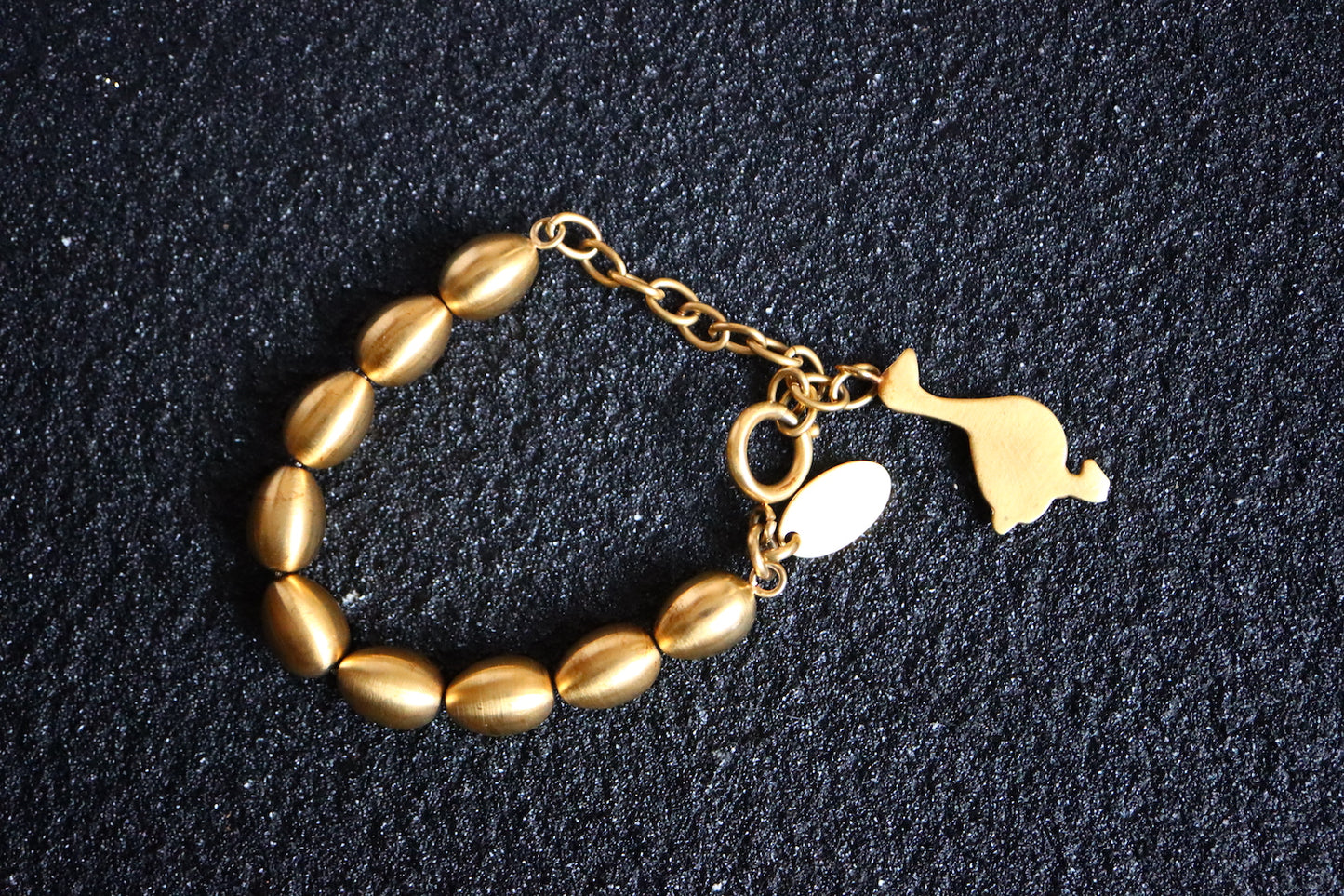 Vintage Moschino cheap & chic golden goose eggs bracelet
