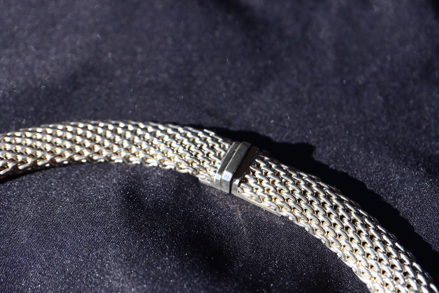 TIFFANY & CO Somerset Sterling Silver 925 Mesh Collar Necklace