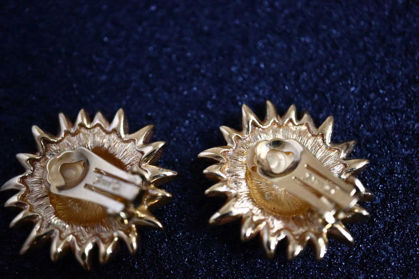 Vintage Henkel & Grossé Helios sun face brooch earrings pendant