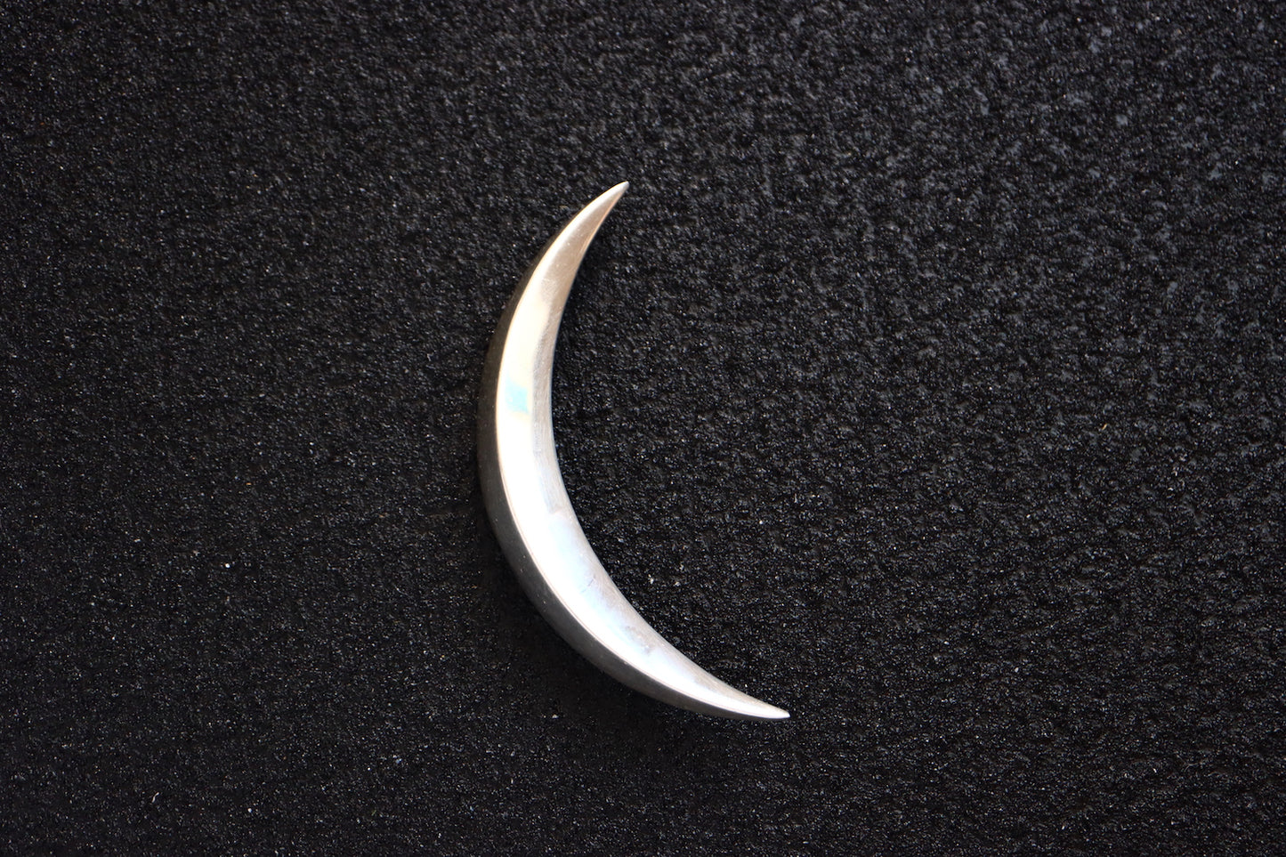Vintage Arthus Bertrand French Silver minimalism oversized new noon brooch