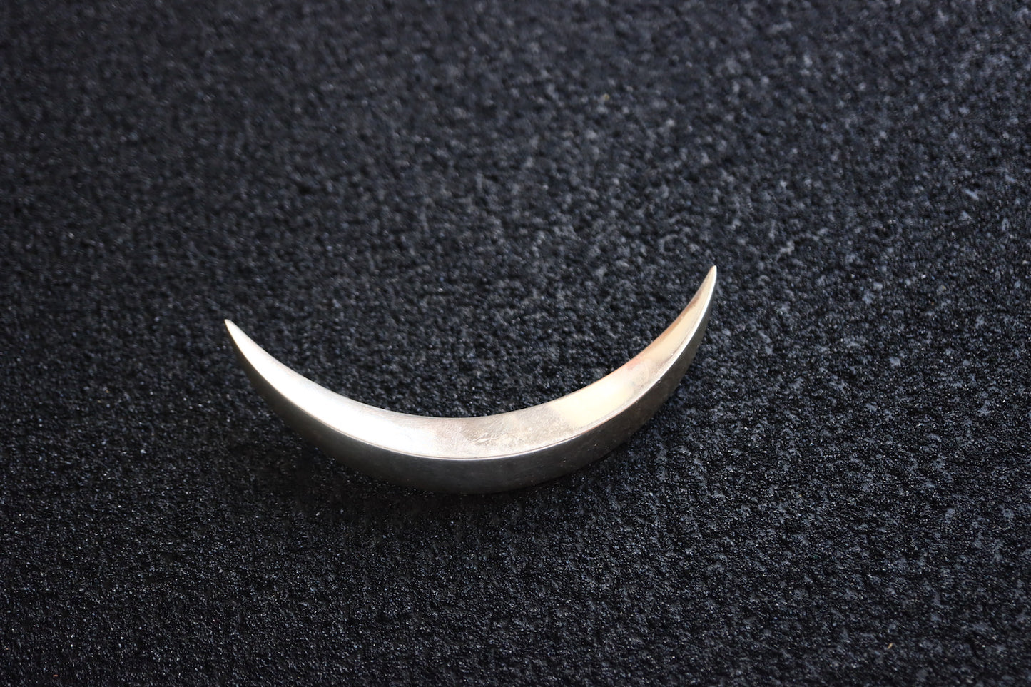 Vintage Arthus Bertrand French Silver minimalism oversized new noon brooch