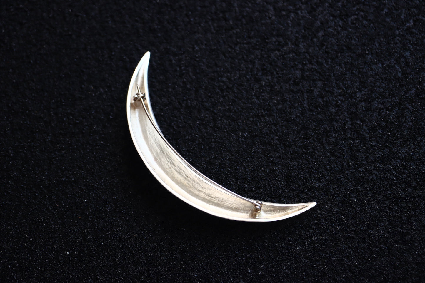 Vintage Arthus Bertrand French Silver minimalism oversized new noon brooch