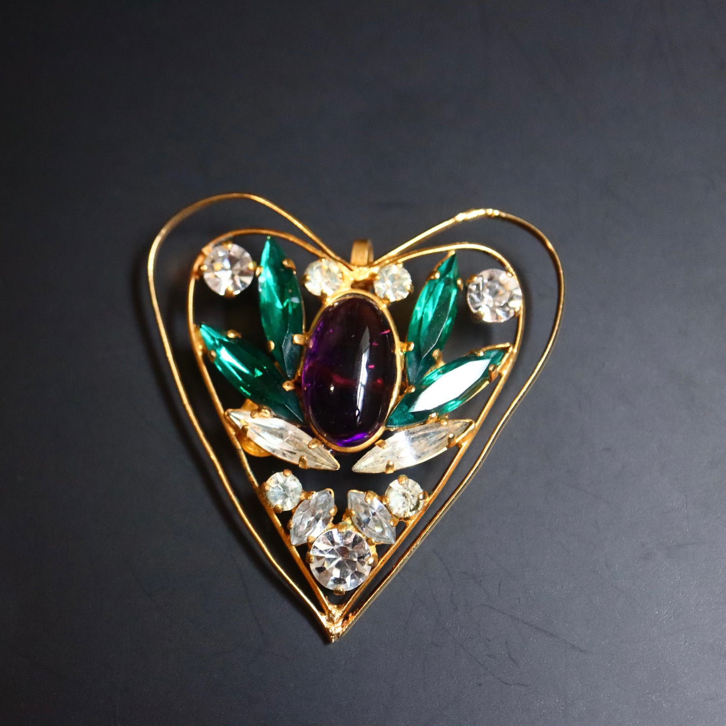 Vintage Jean Louis Scherrer Gripoix brooch pendant
