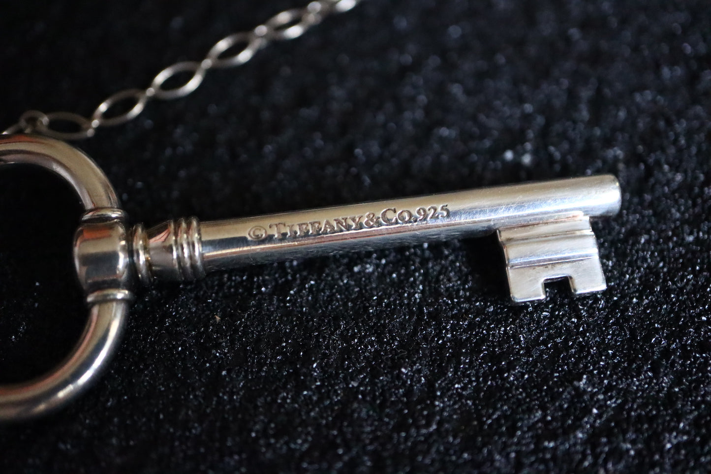 Vintage Tiffany&Co. 925 Silver minimalism large key necklace