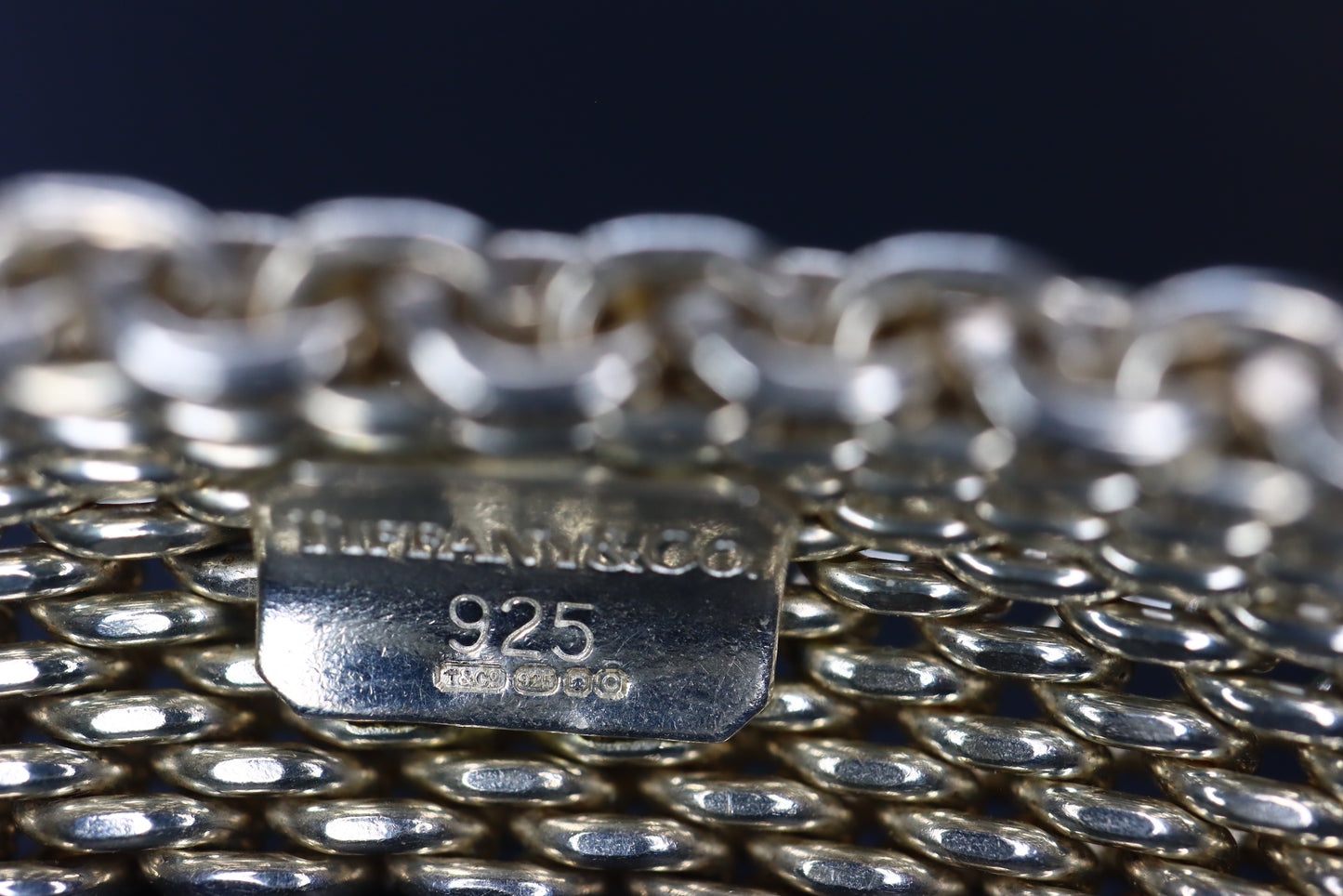Vintage Tiffany&Co. 925 Silver Somerset mesh bracelet