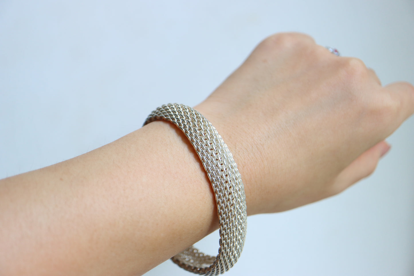 Vintage Tiffany&Co. 925 Silver Somerset mesh bracelet