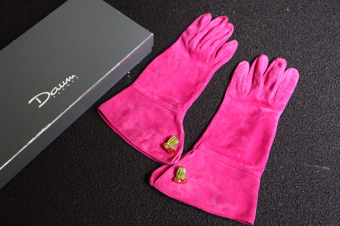 Joseph Hilton McConnico for Daum Cactus brooch glove cuff link set