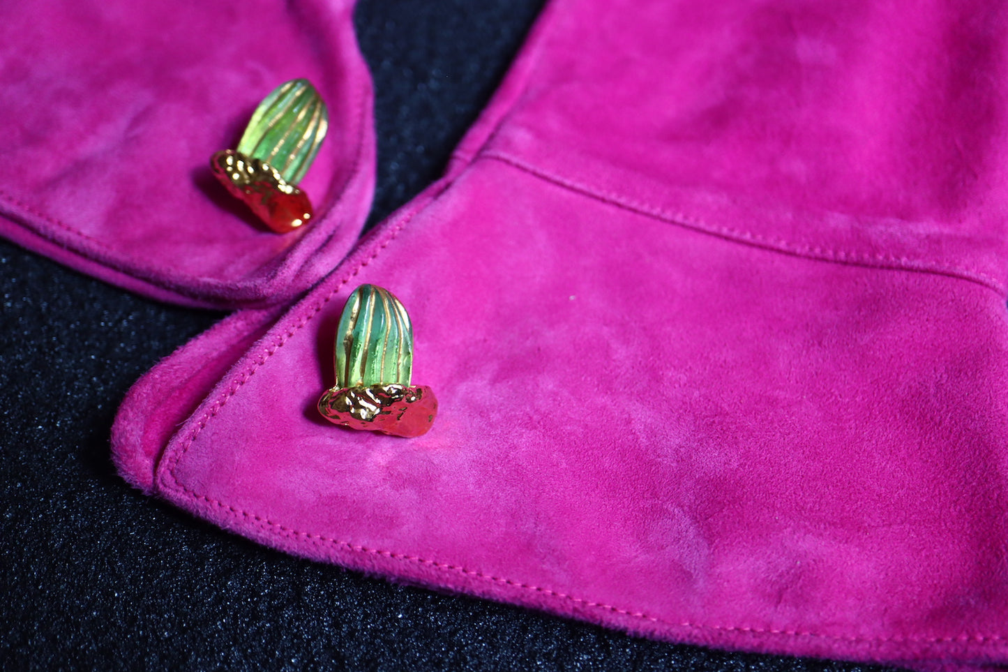 Joseph Hilton McConnico for Daum Cactus brooch glove cuff link set