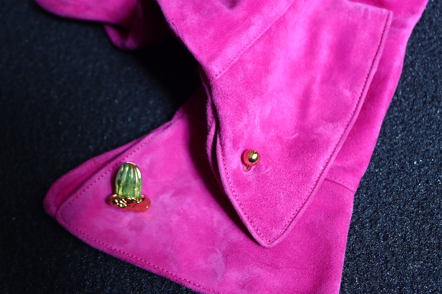 Joseph Hilton McConnico for Daum Cactus brooch glove cuff link set