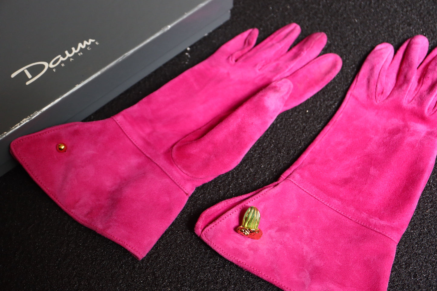 Joseph Hilton McConnico for Daum Cactus brooch glove cuff link set