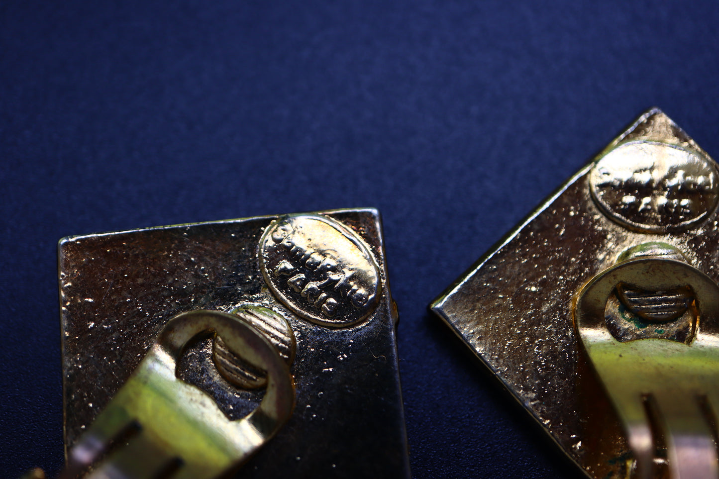 Vintage Sonia Rykiel Gold-tone Byzantium Craving Clip-on Earrings