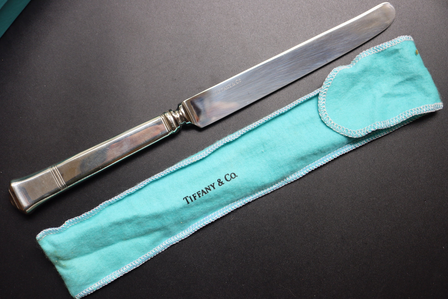 TIFFANY & CO. Vintage Art Deco Sterling Silver 3-Piece Cutlery Set