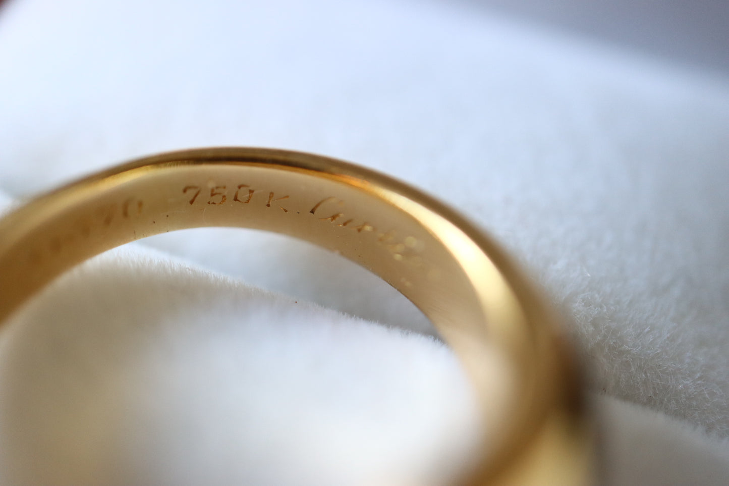 Vintage 90s Cartier Toi et Moi 18K Yellow Gold Sapphire Ring