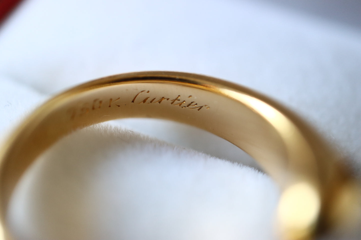 Vintage 90s Cartier Toi et Moi 18K Yellow Gold Sapphire Ring