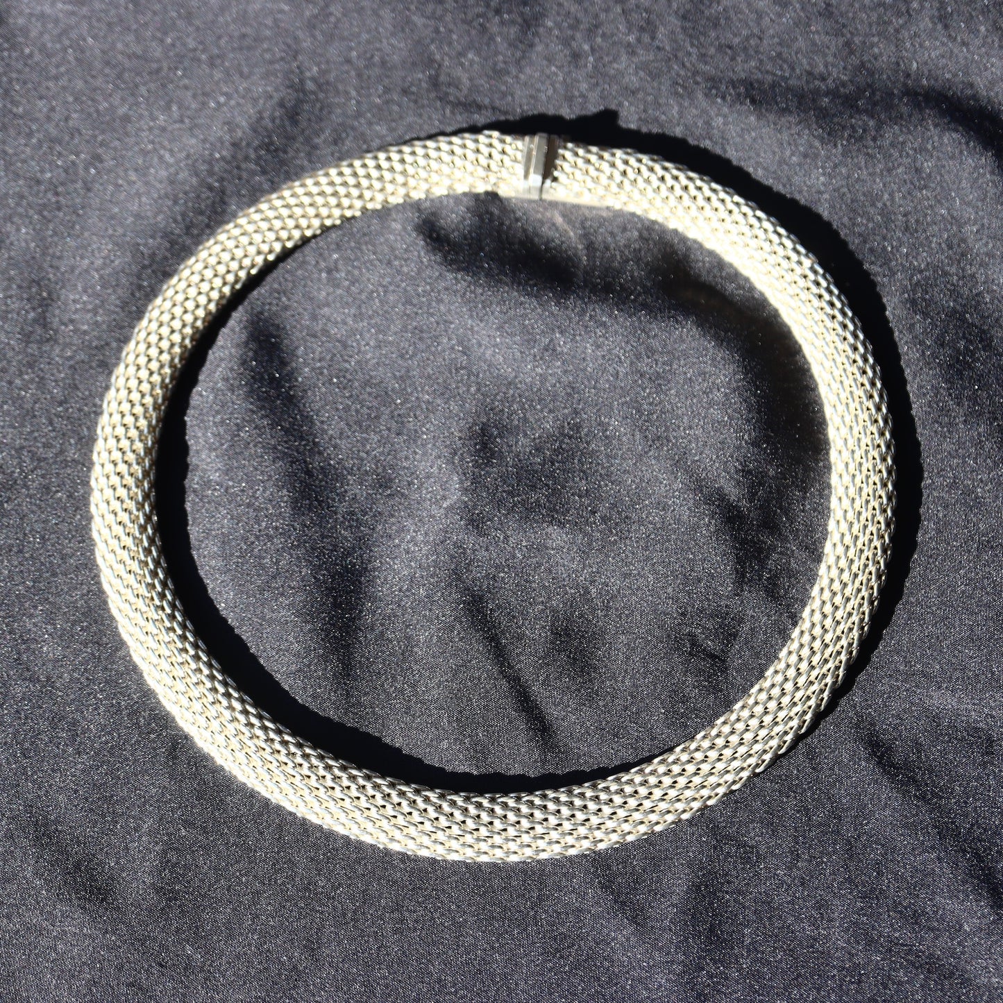 TIFFANY & CO Somerset Sterling Silver 925 Mesh Collar Necklace