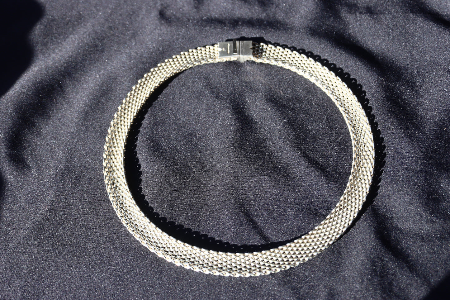 TIFFANY & CO Somerset Sterling Silver 925 Mesh Collar Necklace