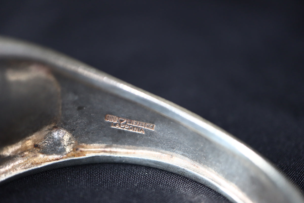 VINTAGE 1983 Lapponia "Zelda" Sterling Silver Sculptural Bracelet by Björn Weckström