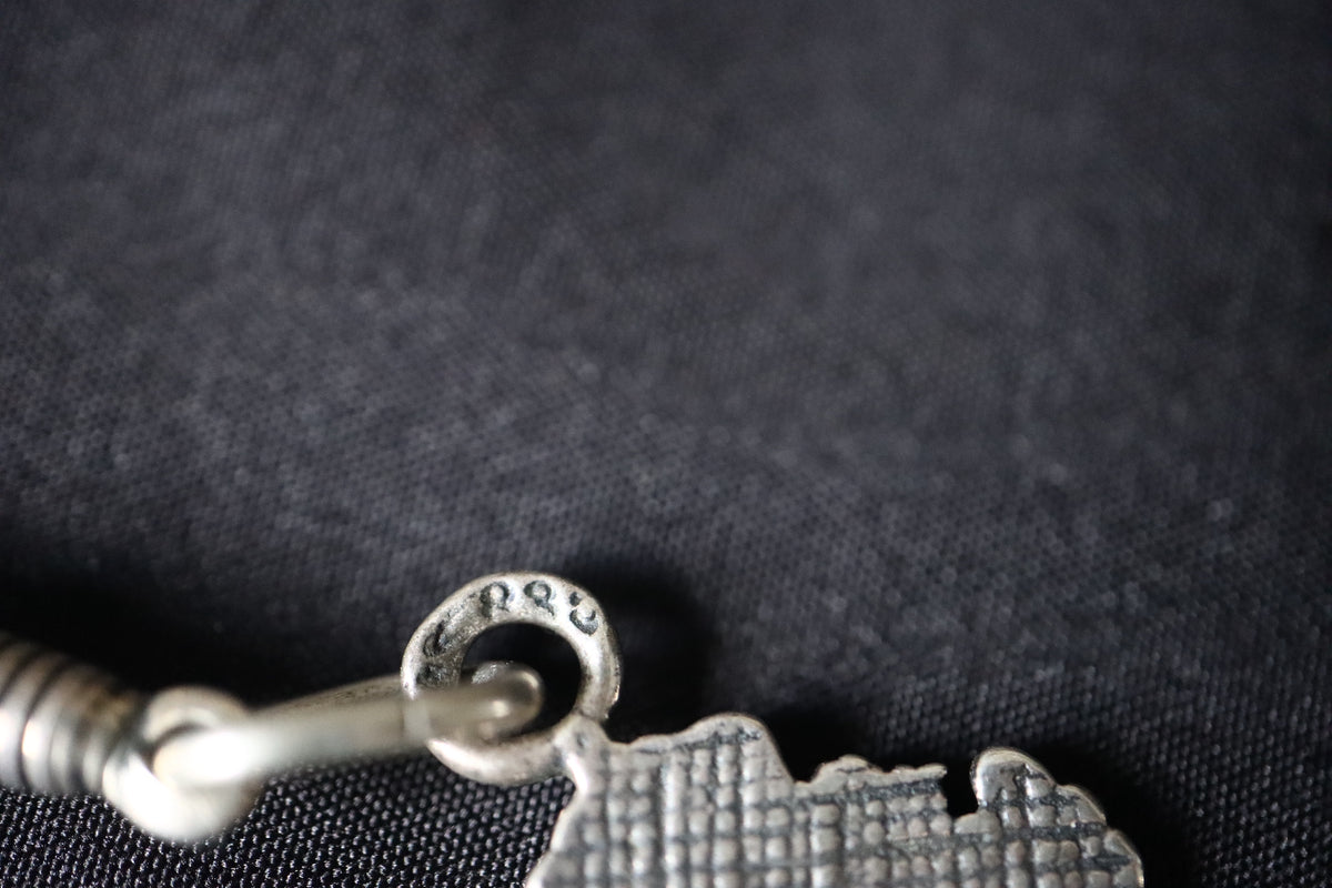 ANTIQUE German Bavarian 835 Silver Multi-Charm Charivari Traditional Belt & Trinket Fob Pendant Chain