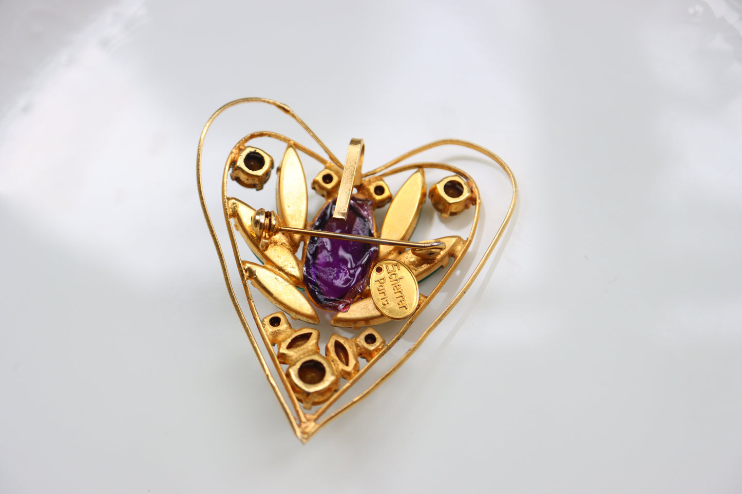 Vintage Jean Louis Scherrer Gripoix  brooch pendant