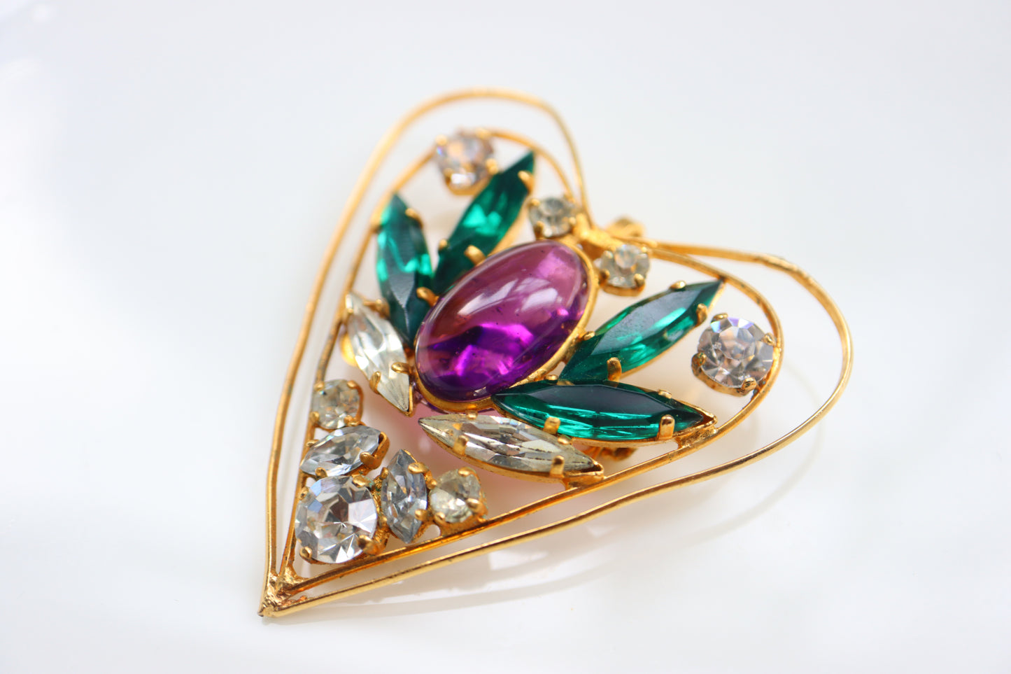Vintage Jean Louis Scherrer Gripoix  brooch pendant