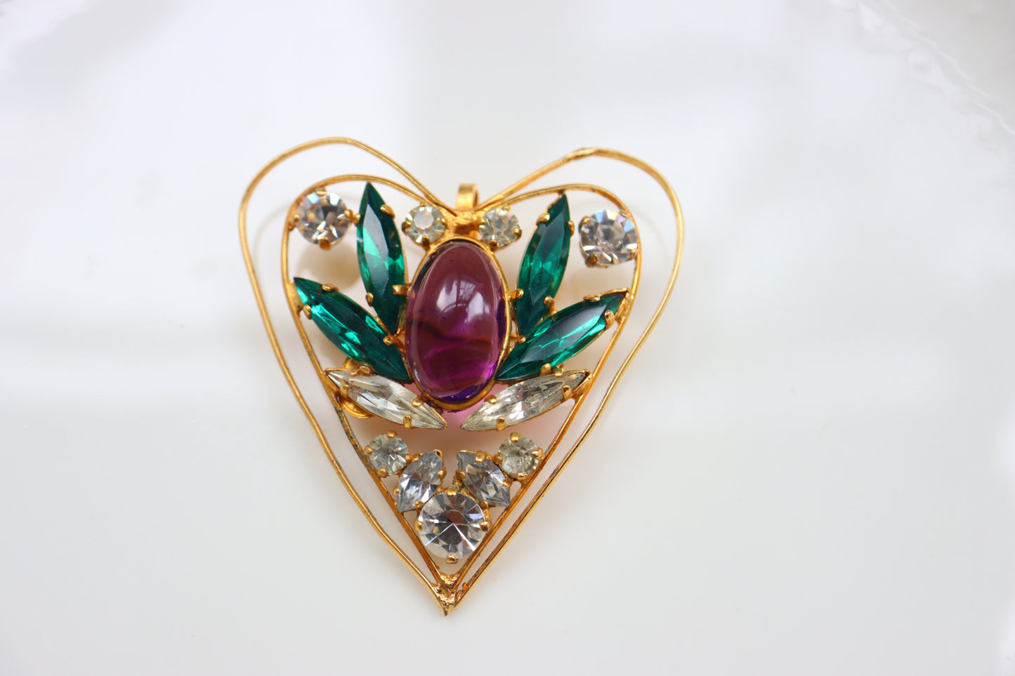 Vintage Jean Louis Scherrer Gripoix  brooch pendant