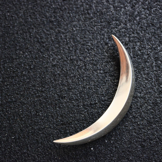 Vintage Arthus Bertrand French Silver minimalism oversized new noon brooch