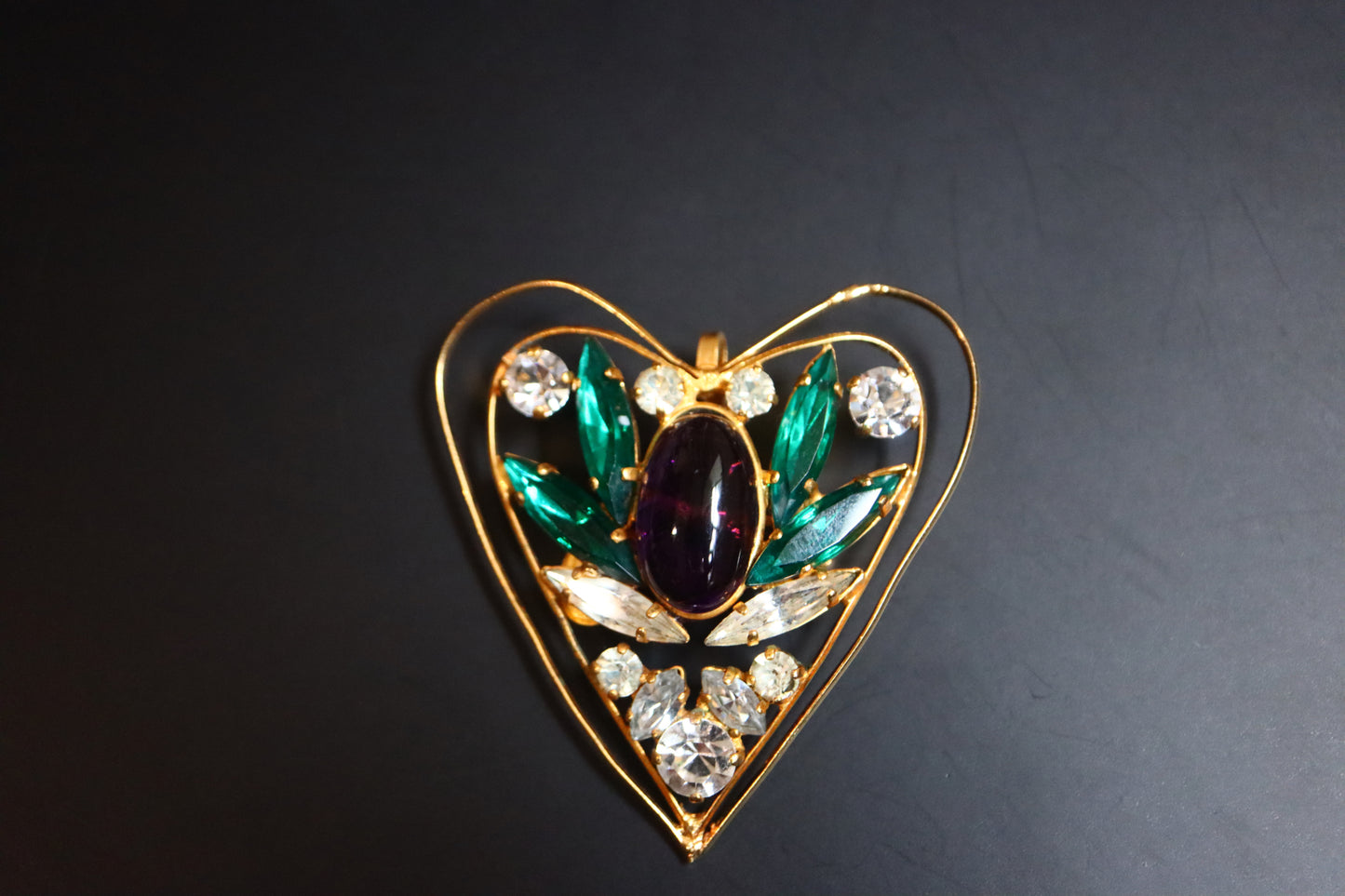 Vintage Jean Louis Scherrer Gripoix  brooch pendant