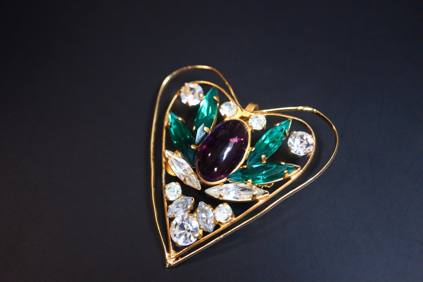 Vintage Jean Louis Scherrer Gripoix  brooch pendant