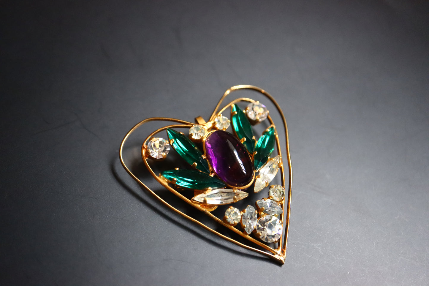 Vintage Jean Louis Scherrer Gripoix  brooch pendant