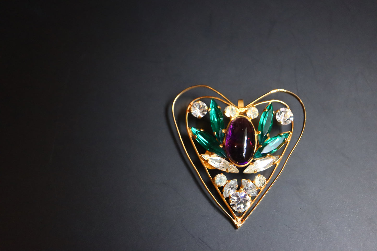 Vintage Jean Louis Scherrer Gripoix  brooch pendant